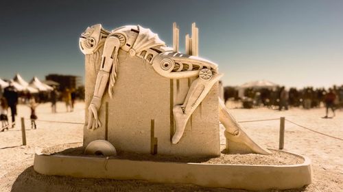 sand sculpture sand,Sand Sculpture: A Delightful Art Form to Explore