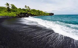 big island hawaii black sand beach,Geological Wonders