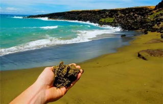 Papakolea olivine sand beach,Geological Marvel